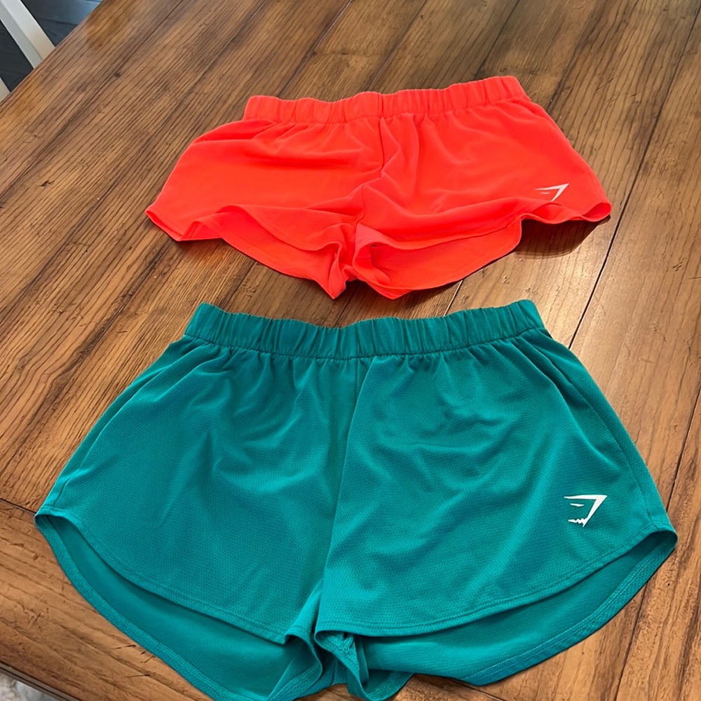 2 pair Gymshark shorts. Size S and M.
